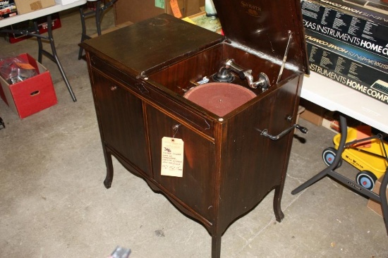 Vintage Sonora Wind-Up Lowboy Phonograph Console