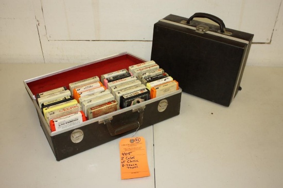 2 Cases of Classic 8-Track Cassette Tapes