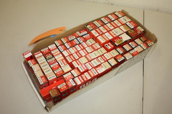 Large Box of TV-Radio Tubes RCA