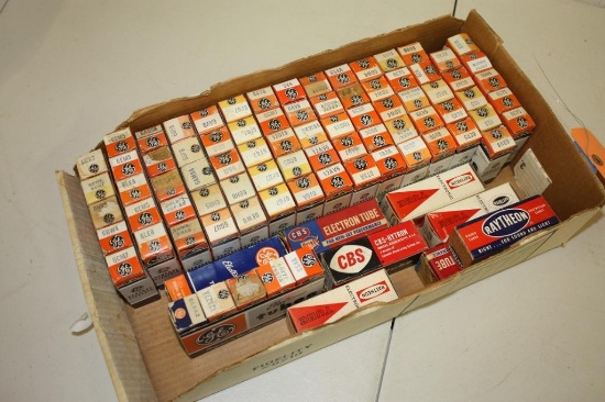 Large Box of Radio TV Tubes