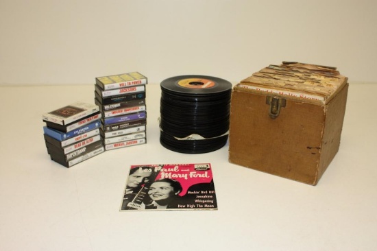 Large Box of $5's and Cassette Tapes