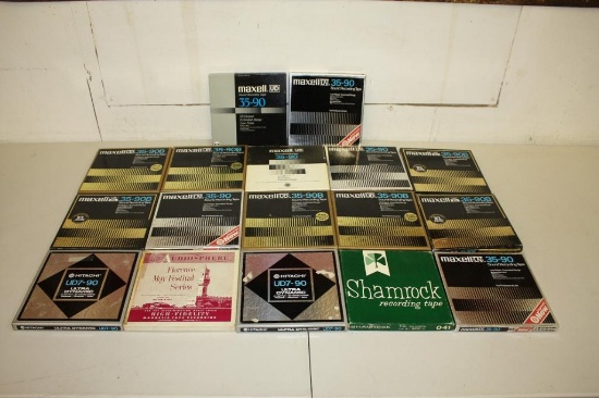 Lot of 17 7.5" Reel-to-reel Tapes- Mostly Maxell