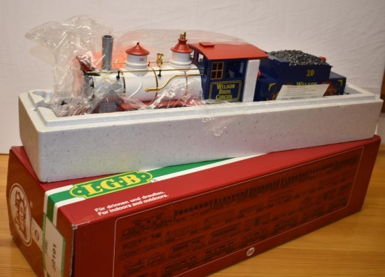 (2) Lehmann LGB G-scale model train engine, NIB & tender car, NIB