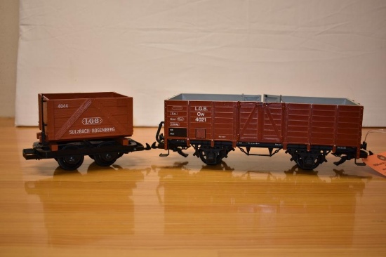 (4) Lehmann LGB G scale model trains;