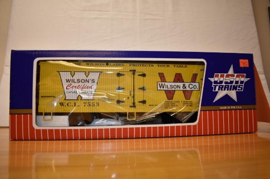 USA trains large-scale boxcar - Wilson's canned meats R -1685 in carton