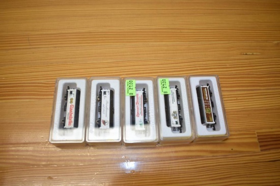 (5) Marklin Mini club train cars: