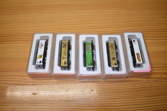 (5) Marklin Mini club train cars all beer: