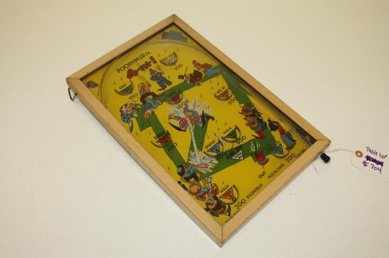 Northwestern Products Co, St. Louis, MO Poosh-M-Up 4 in 1 Toy Baseball Pinball Game