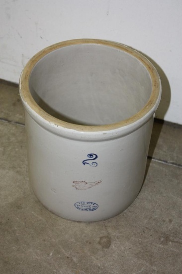 Antique 2 Gallon Red Wing Potteries Inc Stoneware Crock