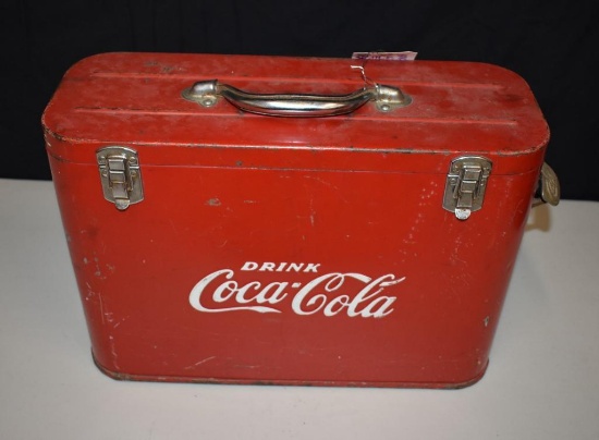 Vintage 1950s Coke Coca-Cola Embossed Airline Soda Cooler