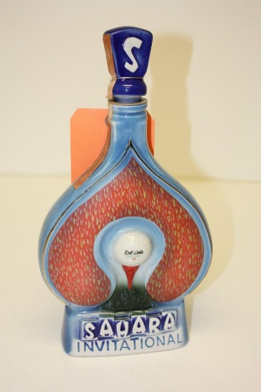 Vintage Jim Beam Bourbon Whiskey Collector Bottle Decanter Las Vegas Sahara International Casino