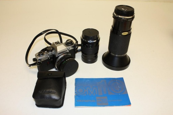 Olympus 35MM OM10 camera body and lenses incl fisheye