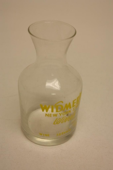 Vintage Widmers New York State Wines Wine Decanter Glass