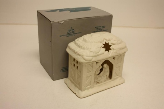Partylite Oh Holy Night Nativity Scene Light Up Display Christmas
