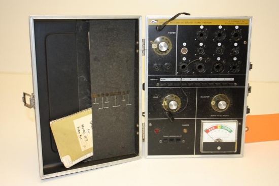 B&K 607 vintage tube tester with book