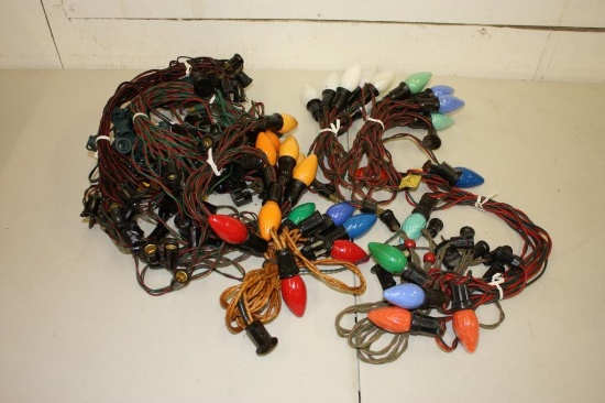 Assortment of vintage Christmas lights