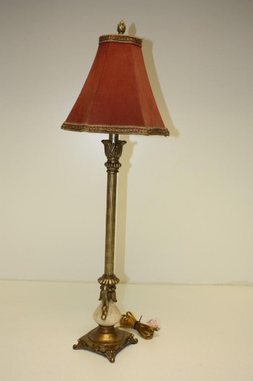 Decorative Foyer Table Lamp with shade, measures 35 inches tall