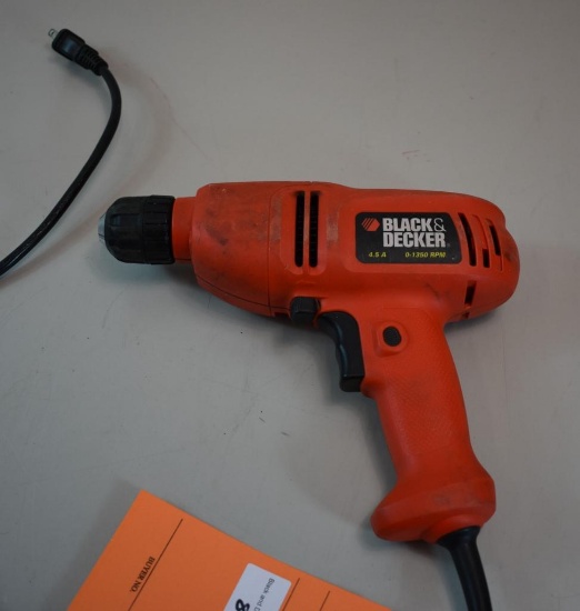 Black and Decker corded drill