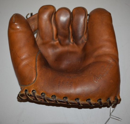 Vintage JC Higgins Rip Radcliff 1657 Buckle Back Fingers Baseball Glove