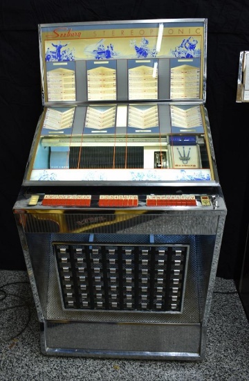 Vintage 1960 Seeburg Q160 Jukebox, coin Op, Juke Box Music