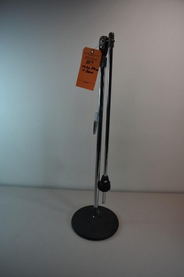 Vintage Mike Microphone Boom Stand with cast base