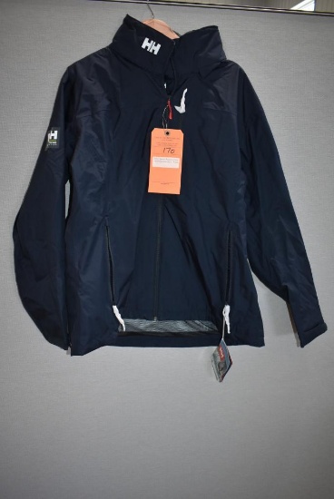 HELLY HANSEN WOMENS CREW HOODED JACKET, NAVY, XXXL
