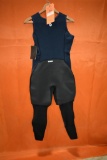 ZHIK WOMENS MICROFLEECE V SKIFF SUIT, NAVY, XL