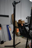 FEEDBACK SPORTS COAT RACK STYLE METAL DISPLAY STAND, BLACK, 7' TALL