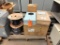 (1) SKID WITH BROOKS UP METER BOX, HAMMOND MFG ELECTRIC BOX