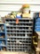 2 UNIT/80 BIN CUBBIE UNIT WITH ALL CONTENTS: LAG BOLTS, WASHERS, BOLTS, SS ELBOW FITTINGS