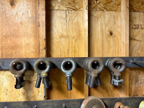 (5) ROWS OF EYE BOLTS, 1 1/2", #34