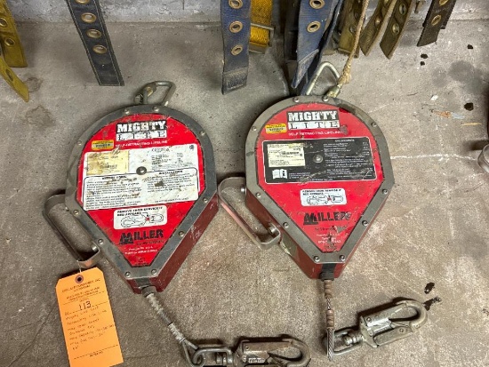 (2) MIGHTY LITE SELF RETRACTING LIFE LINE MAX TOTAL ARREST