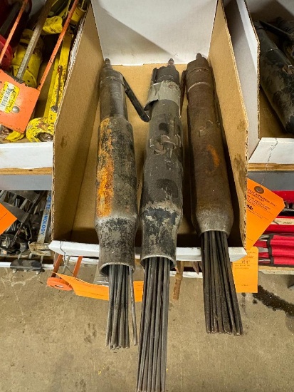 BOX WITH (3) PNEUMATIC NEEDLE GUNS