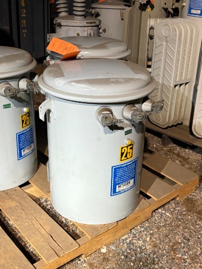 G.E. 25 KVA OVERHEAD TRANSFORMER,