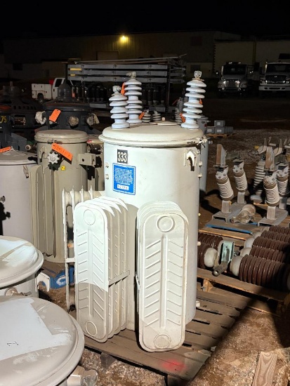 T & R ELECTRIC 333 KVA OVERHEAD TRANSFORMER,