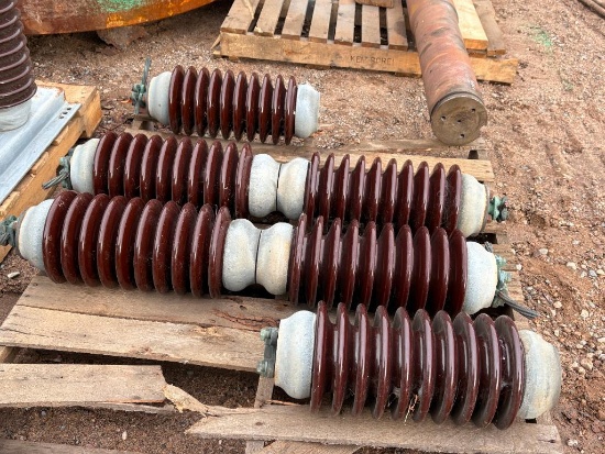 (6) Standoff Elements Porcelain Standoff Elements rated for 34.5 KV service