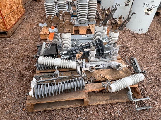 Assortment of a 12 to 34.5 KV Insulators Substation Equipment and hardware