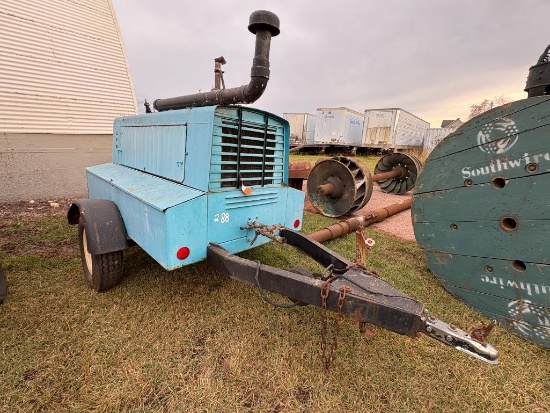 (CIRCA 1970) WESTINGHOUSE/WABCO JOBSITE AIR COMPRESSOR,