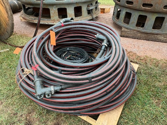 (1) SKID W/ MISC SOUTHWIRE 15 KV WIRE SECTIONS,