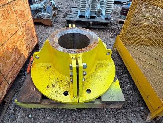 YELLOW 2 PIECE SHAFT FLANGE