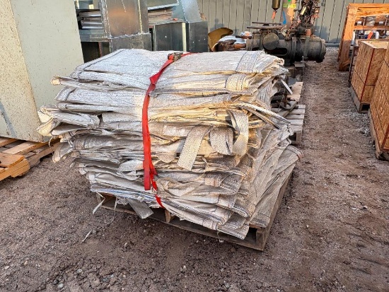 SKID W/NYLON TOTES, APPROX 2500# CAPACITY,