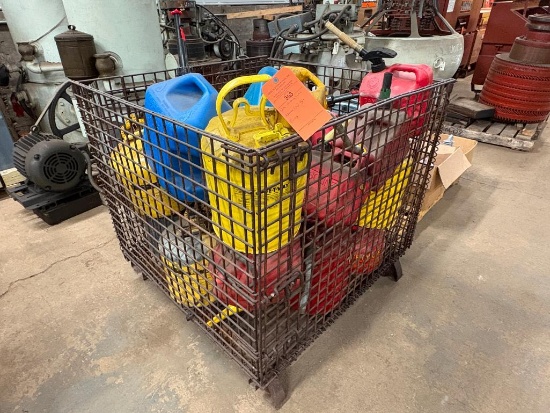 Wire Shipping Crate, Approx. (16) Gas Cans