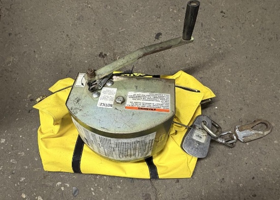 MILLER MANHANDLER MAN RATED HOIST/WORK WINCH, MODEL 8442/65' (2012)