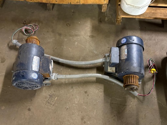 (2) LEESON MOTORS 1.5 HP, 460V, 60 HZ, MODEL C145T17F859B