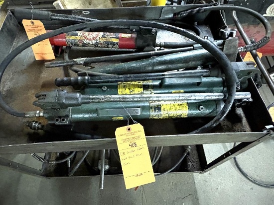 (3) SIMPLEX HYDRAULIC HAND PUMP POWER UNITS