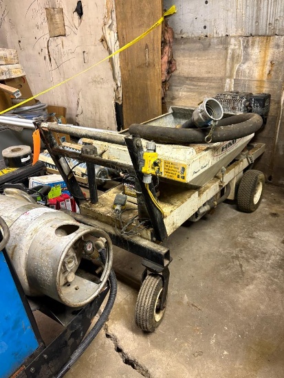 HMI HYDRAULIC MUD PUMP, MODEL POWER PUMP-1, KOHLER PRO 12 GAS ENGINE, ON WHEELS