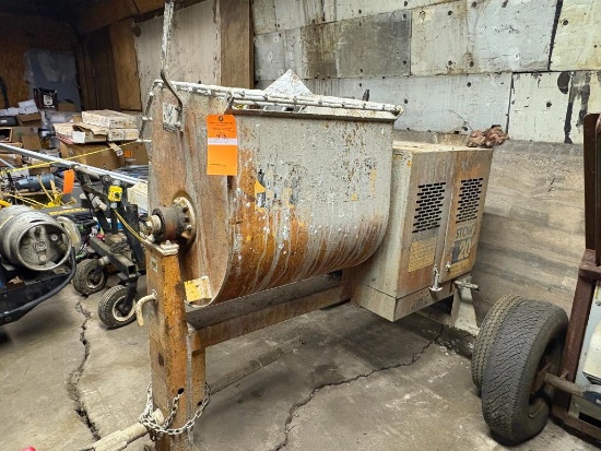 STOW JOBSITE MODEL 20 3 BAG MORTAR MIXER, GAS ENGINE