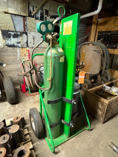 SAFTCERT OXY/ACETYLENE TORCH SET WITH BOTTLE CART