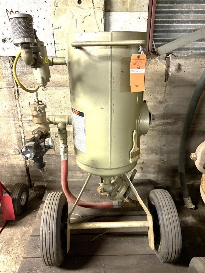 CLEMCO SAND BLAST POT, MODEL 1648, 3 CU/FT CAPACITY