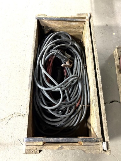 CRATE WITH ASSORTED PLASMA LEADS